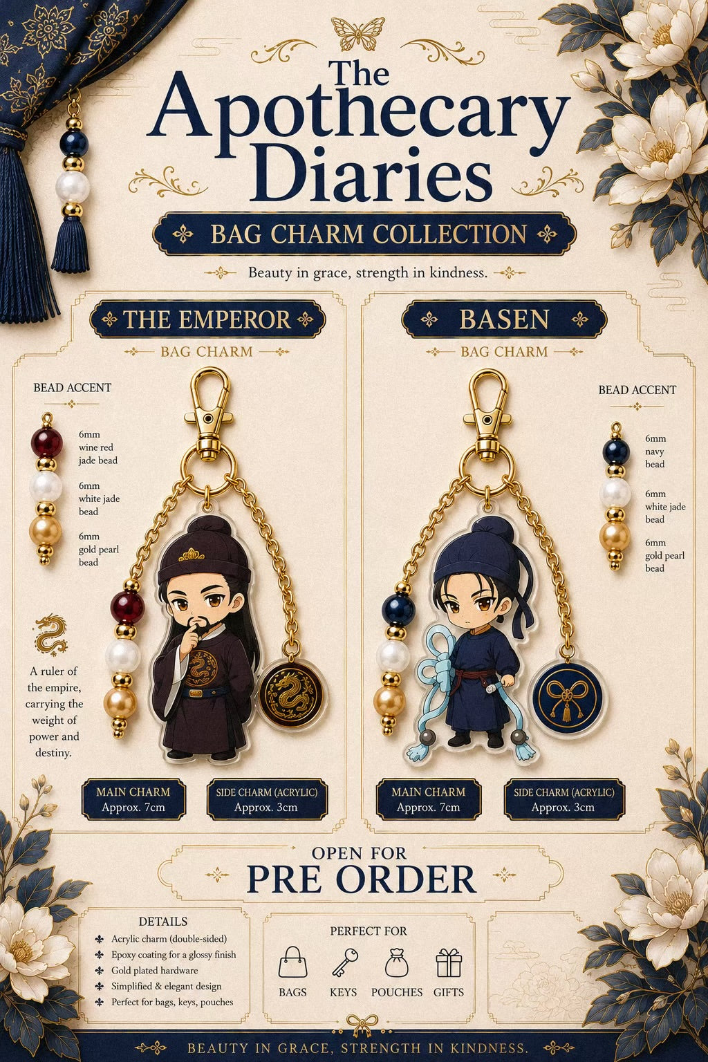 The Apothecary Diaries Bag Charm • Limited Drop