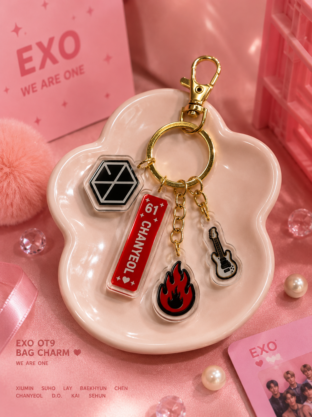 [PRE ORDER] EXO OT9 Bag Charm • OG Version