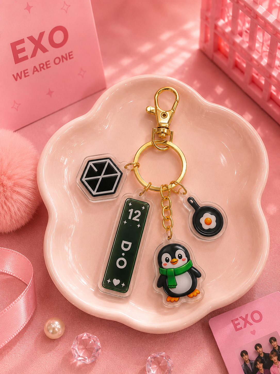 [PRE ORDER] EXO OT9 Bag Charm • OG Version
