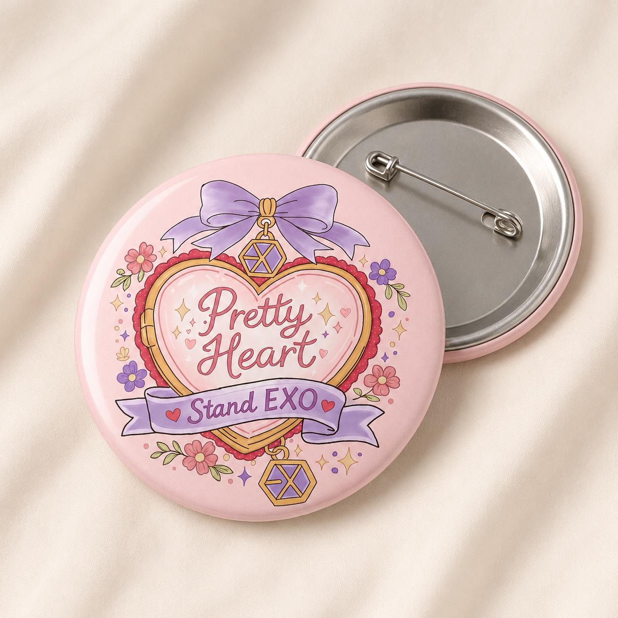 Pretty Heart Badge
