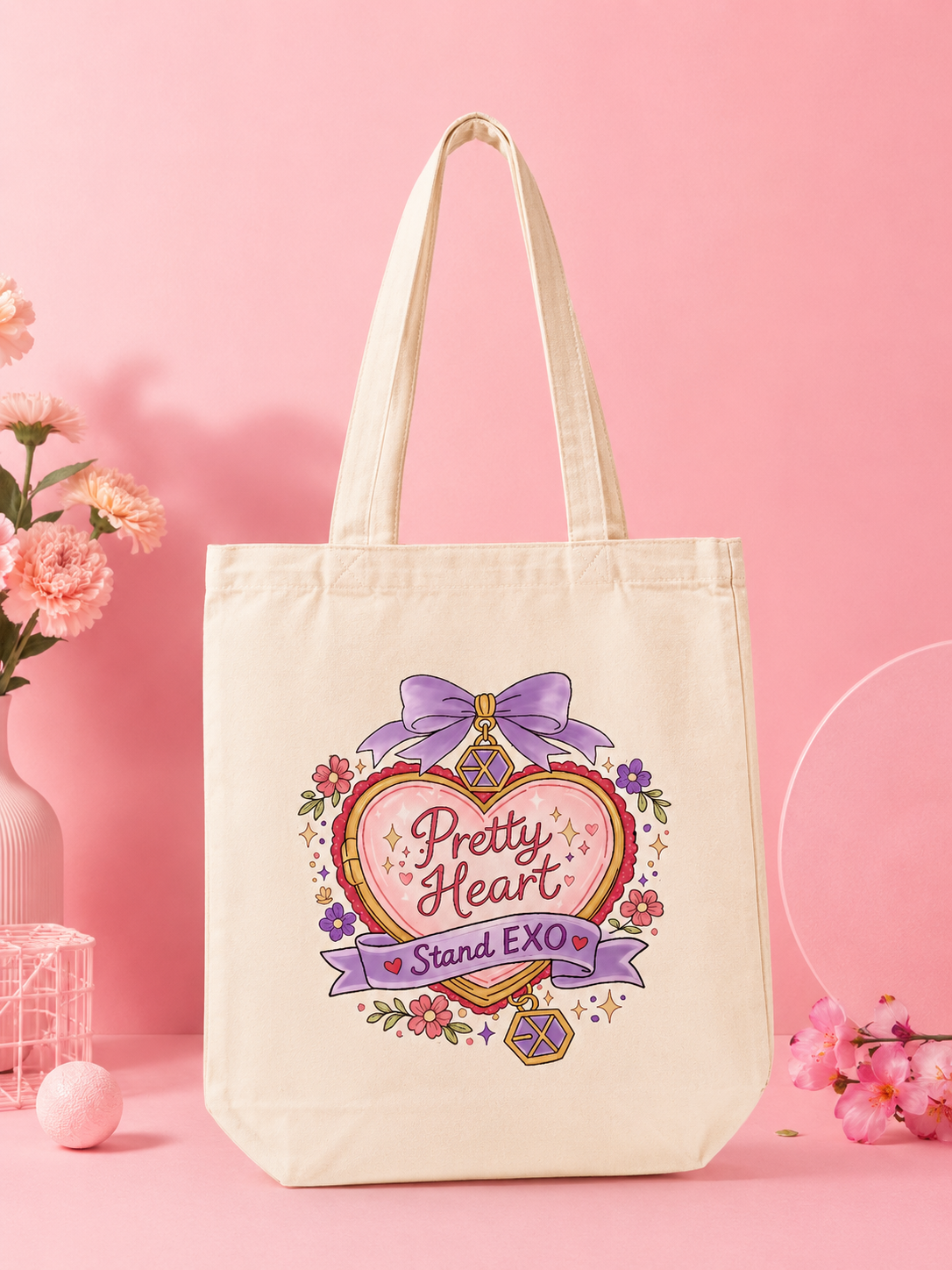 Pretty Heart Totebag