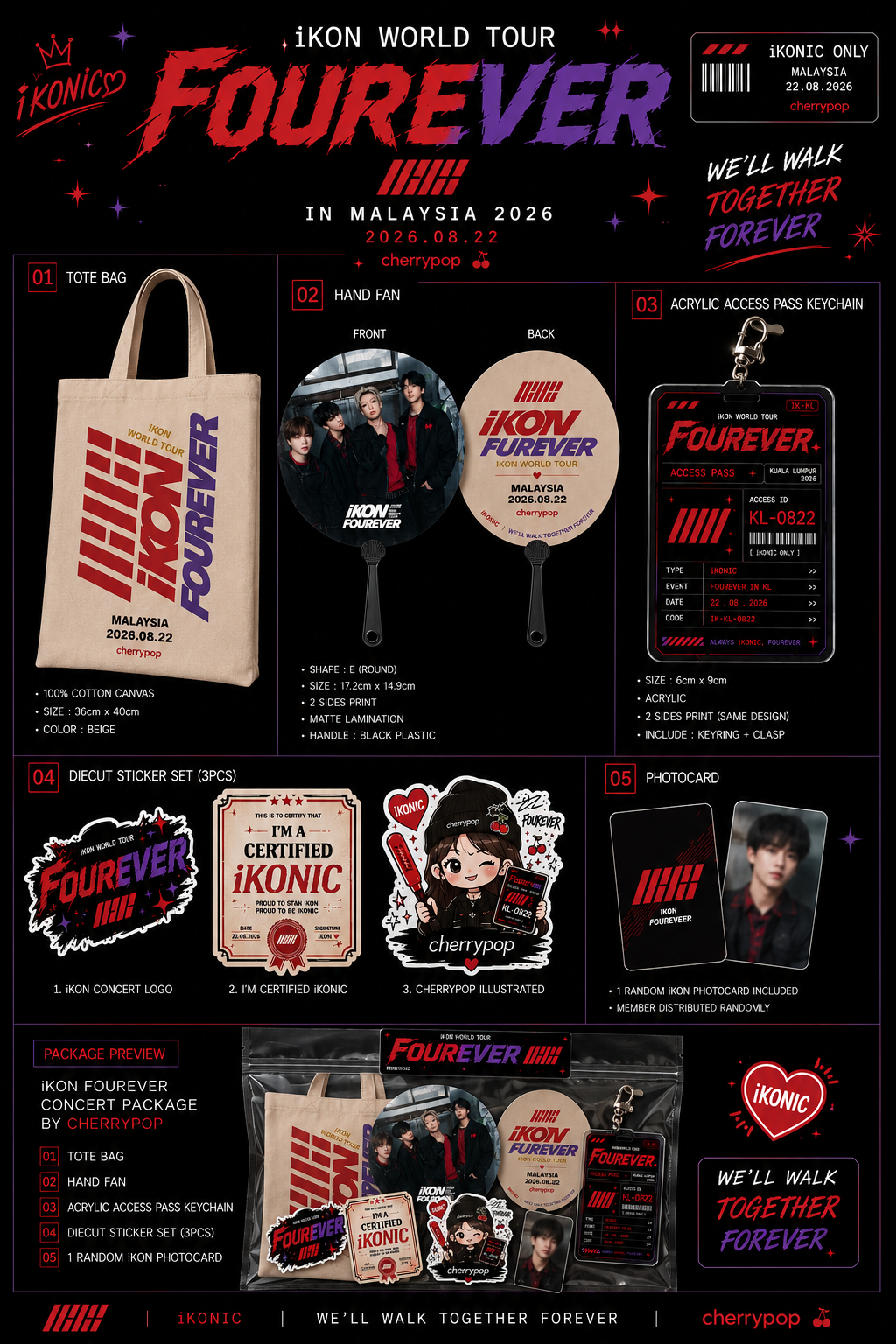 iKON FOUREVER Concert Set Ver. 1