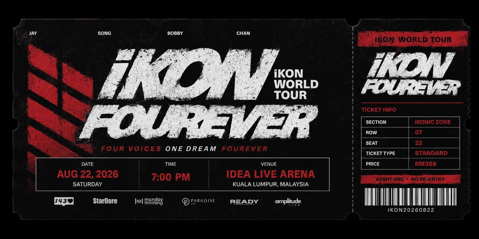 iKON Fourever Mock Ticket Set